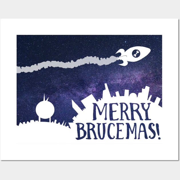 Merry Brucemas! Wall Art by Battle Bird Productions